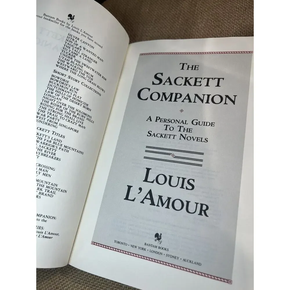 The Sackett Companion : The Facts Behind the Fiction by Louis L'Amour (1988)